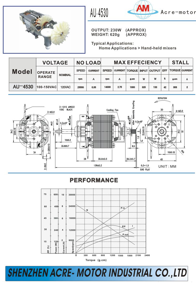 Universal Motor AU-4530